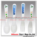 Flatware sets cutlery reusable plastic spoon and fork